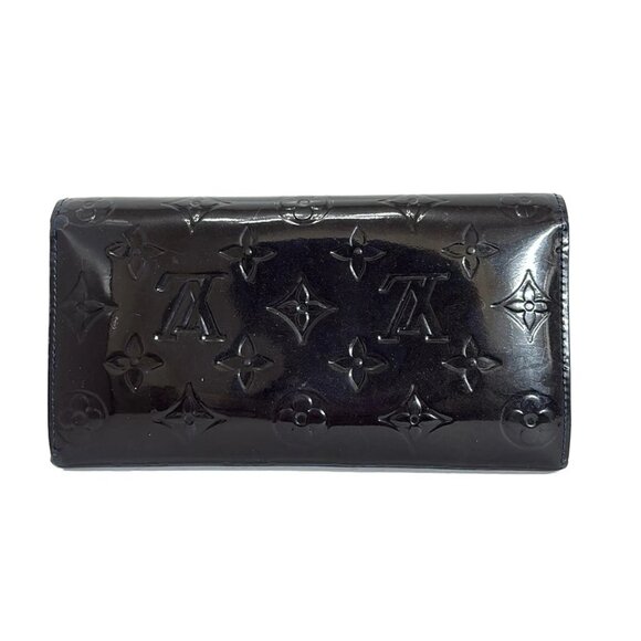 LOUIS VUITTON Portefeiulle Sarah NM Leather Vernis Wallet 181-072025 - Picture 2 of 5